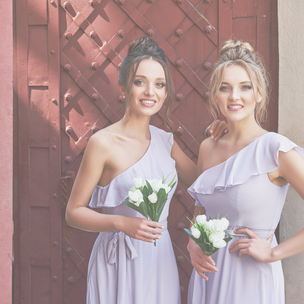 Lavender Men's Ties to Match Birdy Grey Bridesmaid Dresses