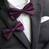 Plum Solid Cotton Kid's Pre-Tied Bow Tie