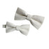 Ivory Solid Cotton Kid's Pre-Tied Bow Tie