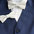 Ivory Solid Cotton Kid's Pre-Tied Bow Tie