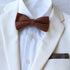 Brown Solid Cotton Kid's Pre-Tied Bow Tie