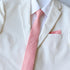 Salmon Peach Solid Skinny Tie