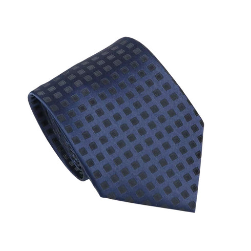 Blue Modern Wide Men's Necktie