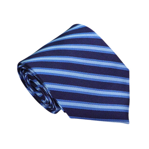 Blue Modern Wide Men's Necktie
