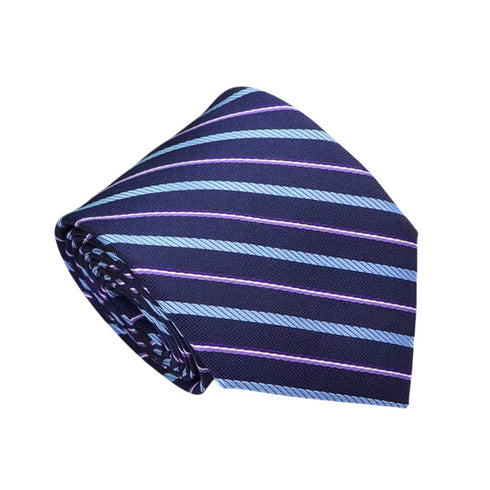 Blue Modern Wide Men's Necktie