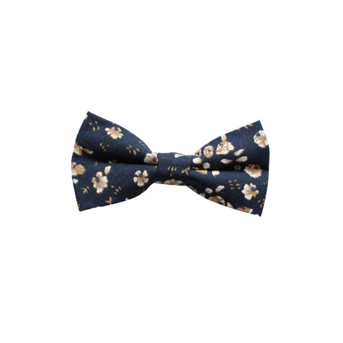 Eureka Black Floral Kid's Pre-Tied Bow Tie