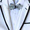 Silver Pointed Tip Rhinestone Crystal Bow Tie