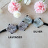 Silver Pointed Tip Rhinestone Crystal Bow Tie