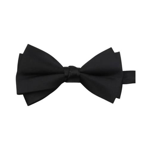 Double-Deck Satin Bow Tie - 10 Colors
