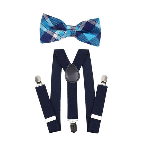 Elastic Suspenders & Bow Tie Set for Kids