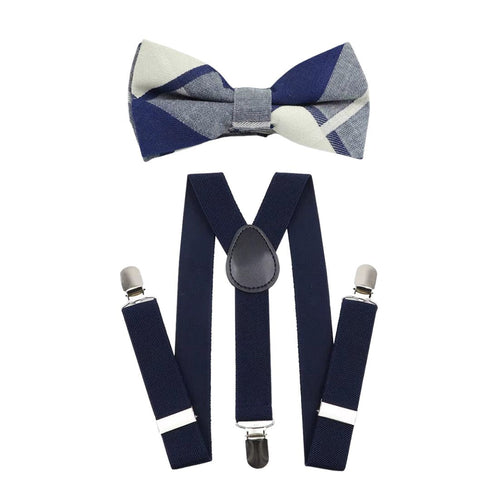 Elastic Suspenders & Bow Tie Set for Kids