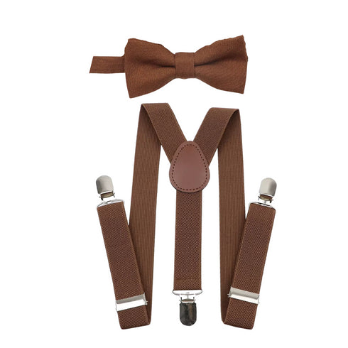 Elastic Suspenders & Bow Tie Set for Kids