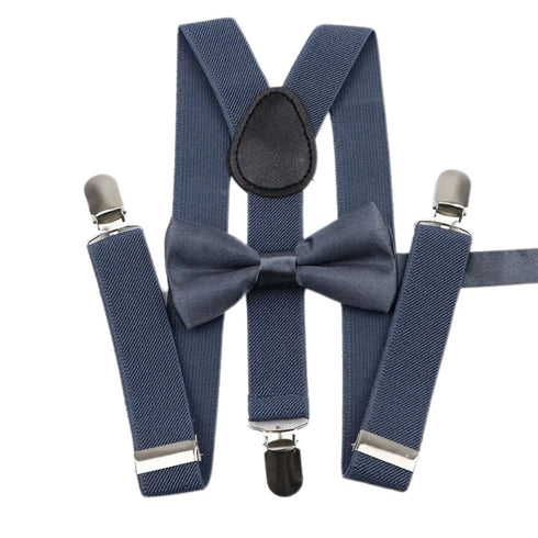 Elastic Suspenders & Bow Tie Set for Kids