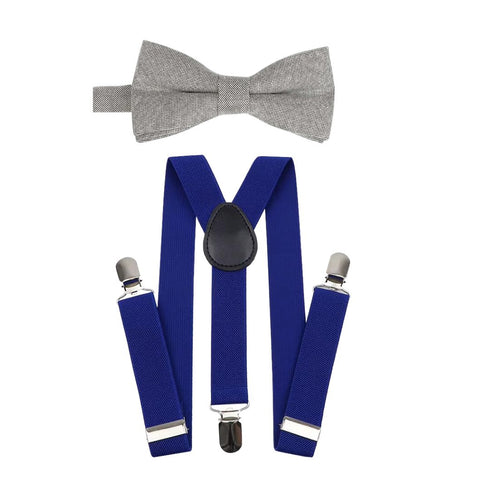 Elastic Suspenders & Bow Tie Set for Kids