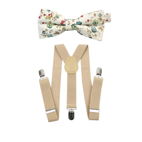 Elastic Suspenders & Bow Tie Set for Kids
