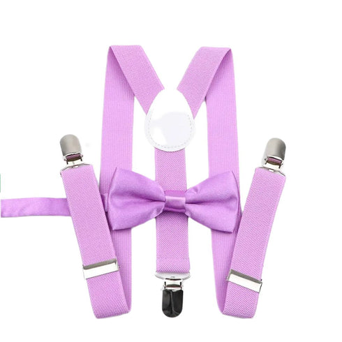Elastic Suspenders & Bow Tie Set for Kids