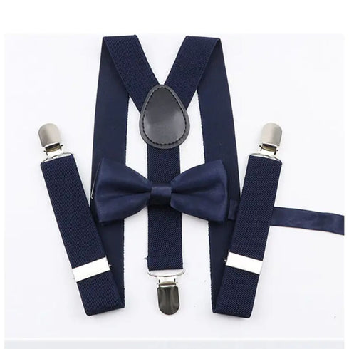 Elastic Suspenders & Bow Tie Set for Kids