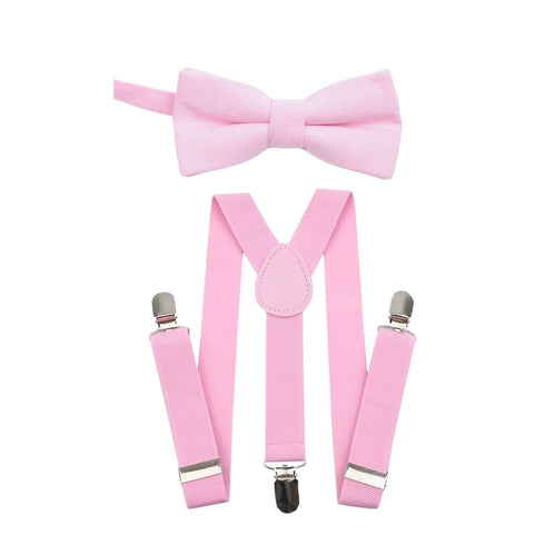 Elastic Suspenders & Bow Tie Set for Kids