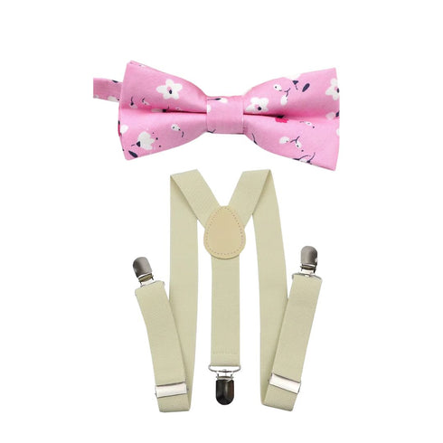 Elastic Suspenders & Bow Tie Set for Kids