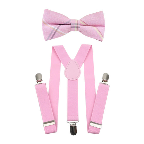 Elastic Suspenders & Bow Tie Set for Kids