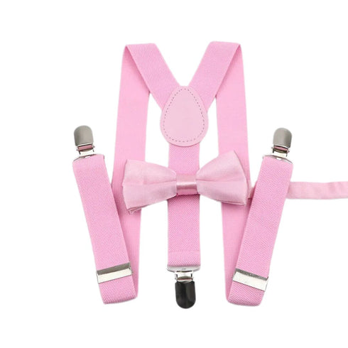 Elastic Suspenders & Bow Tie Set for Kids