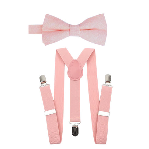 Elastic Suspenders & Bow Tie Set for Kids