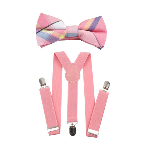 Elastic Suspenders & Bow Tie Set for Kids