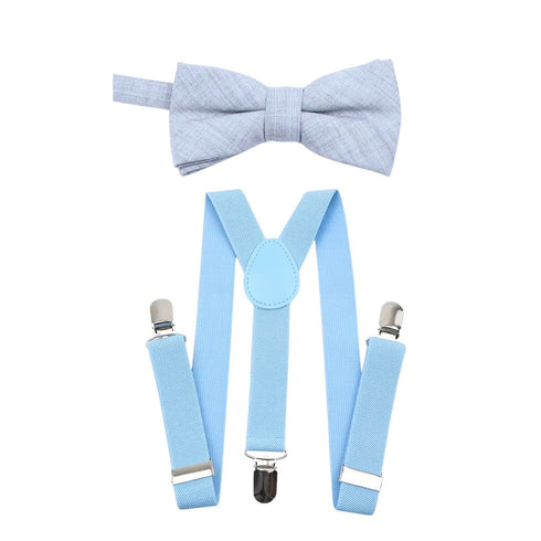 Elastic Suspenders & Bow Tie Set for Kids