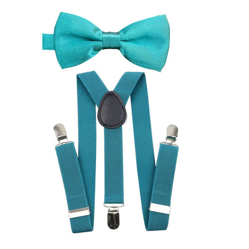 Elastic Suspenders & Bow Tie Set for Kids