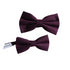 Plum Solid Cotton Adult Pre-Tied Bow Tie
