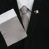 Silver Modern Solid Tie
