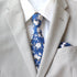 Levi Blue Floral Pocket Square