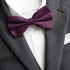 Plum Solid Cotton Adult Pre-Tied Bow Tie
