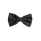 Black Solid Cotton Adult Pre-Tied Bow Tie