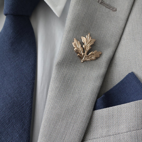 Rory Steel Blue Solid Pocket Square