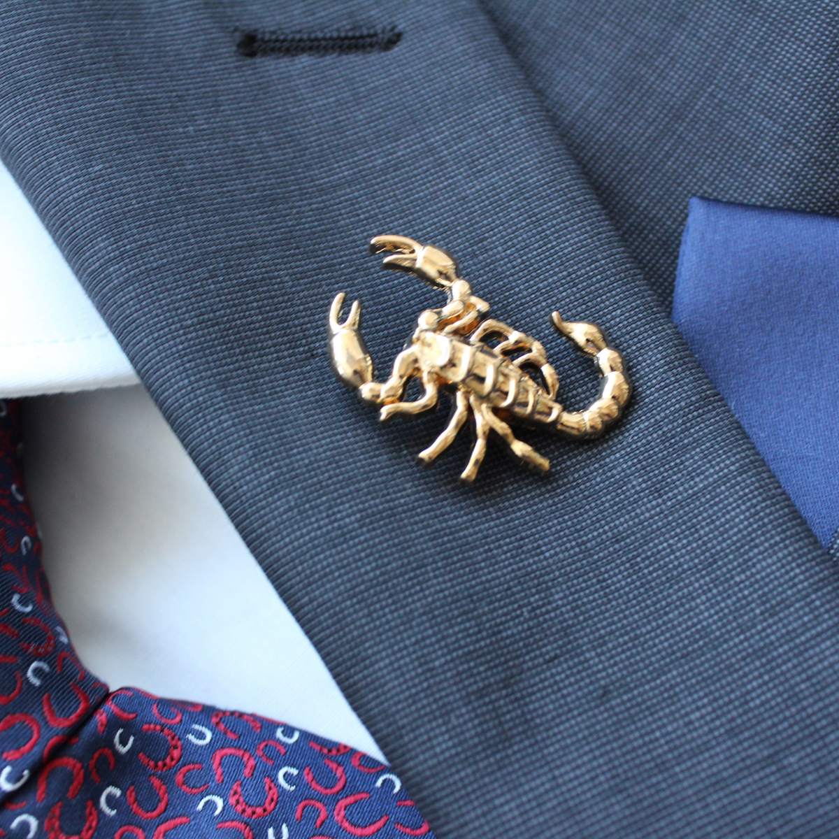 Black & Gold Scorpion Enamel Pin