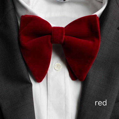 Oversized Velvet Bow Tie
