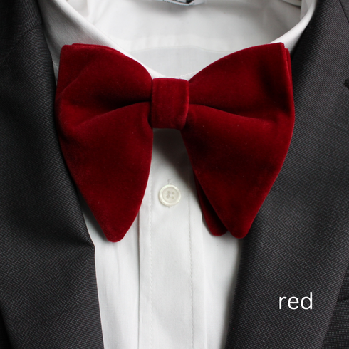 Oversized Suede Bow Tie