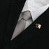 Silver Modern Solid Tie