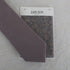 Grey Solid Cotton Skinny Tie