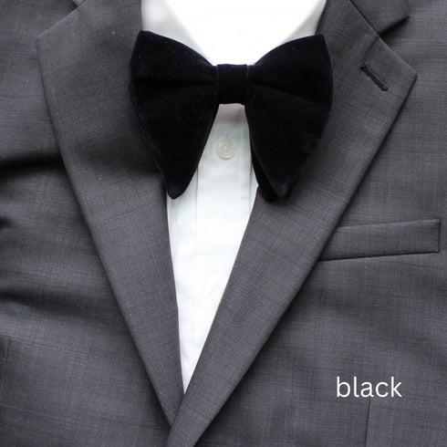 Oversized Velvet Bow Tie