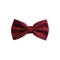 Burgundy Solid Cotton Adult Pre-Tied Bow Tie