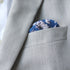 Levi Blue Floral Pocket Square