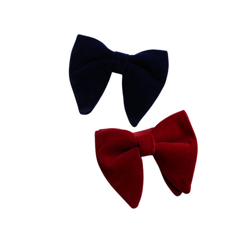 Oversized Velvet Bow Tie