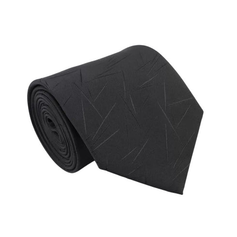 Damon Black Traditional Wide Tie