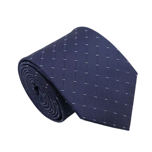 Wrenley Dark Blue Dots Traditional Wide Tie