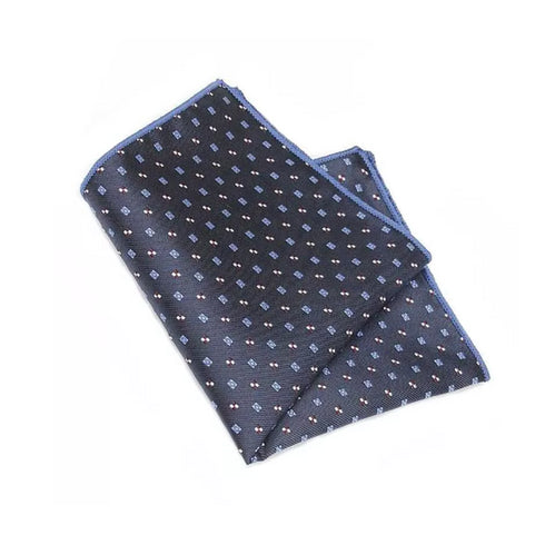 Dark Blue Dots Pocket Square