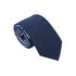 Rory Two-Tone Steel Blue Solid Front & Floral Tail Tie