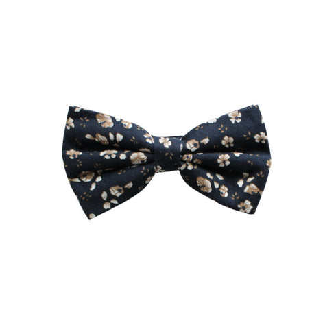 Eureka Black Floral Adult Pre-Tied Bow Tie