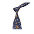 Clara Blue & Gold Floral Traditional Wide Tie